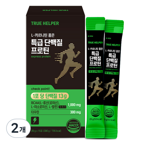 트루헬퍼 L-카르니틴 품은 특급 단백질 프로틴 15p, 300g, 2개