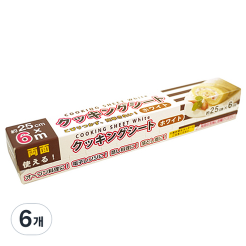 마루끼 베이킹용 종이호일 무색, 6개