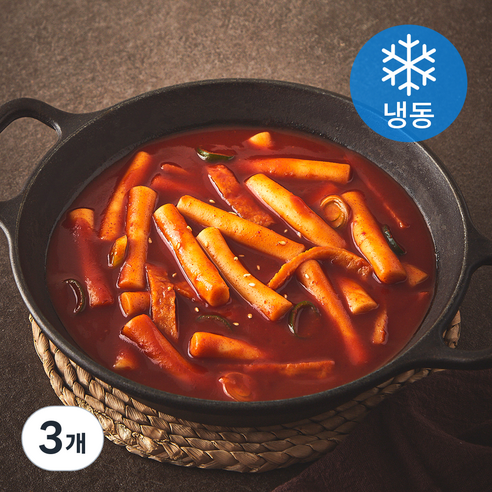 쿡솜씨 국물떡볶이 밀키트 (냉동), 320g, 3개