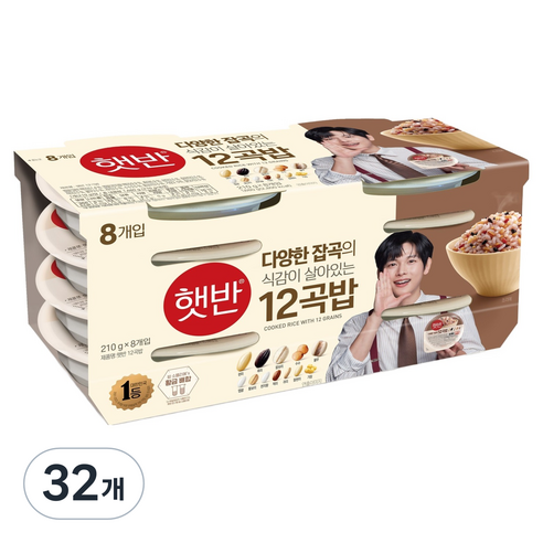 햇반 12곡밥, 210g, 32개