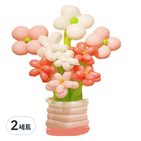 타이탄 잔치 생일 파티 이벤트 풍선 꽃다발 플라워 + 펌프 세트, 10(풍선), 랜덤발송(펌프), 2세트