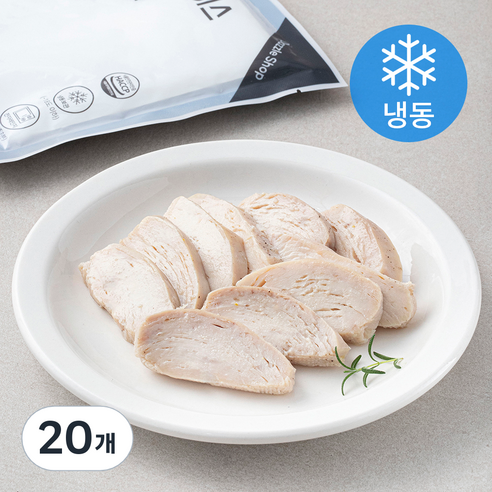 다즐샵 스팀 슬라이스 닭가슴살 그릴맛 (냉동), 100g, 20개