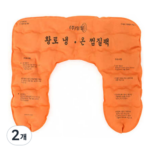 일월 냉온 면 황토 어깨 찜질팩, 2개