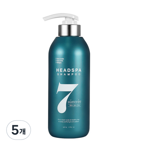 헤드스파7 썬트리샴푸 탈모증상완화 탈모샴푸, 500g, 5개