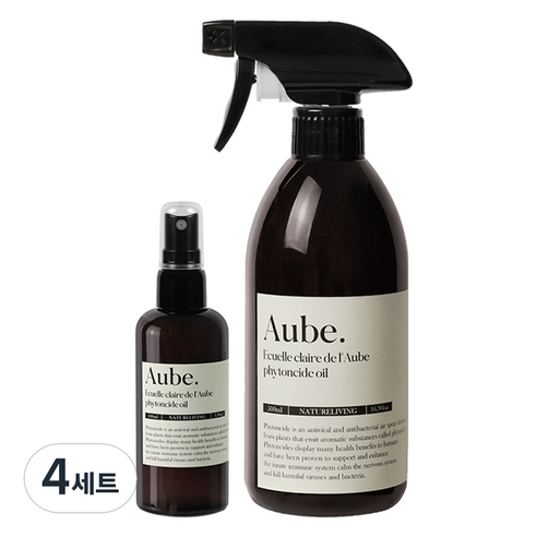 네이쳐리빙 오브 피톤치드 스프레이형 편백오일수 탈취제 500ml + 100ml 세트, 4세트
