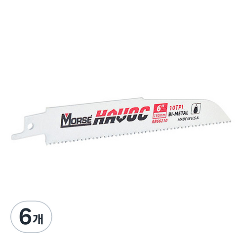 모르스 컷소날 150mm 10TPI RB66210T03, 6개