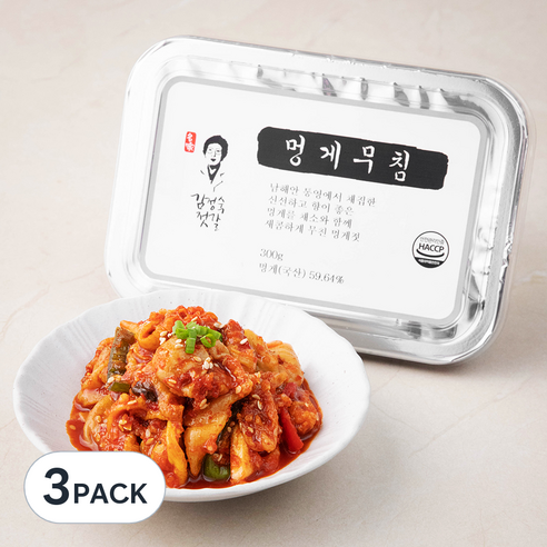 김정숙젓갈 멍게무침, 300g, 3개