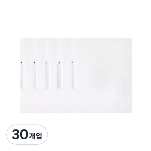 모닝글로리 2000 원터치 클립화일 A4, 화이트, 30개입
