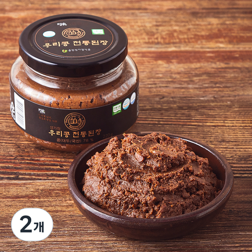 담가 순창 성가정 우리콩 전통 된장, 220g, 2개