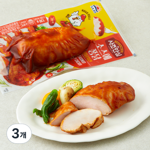 사조 사조안심 소스에 퐁닭 양념치킨, 130g, 3개, 1개입