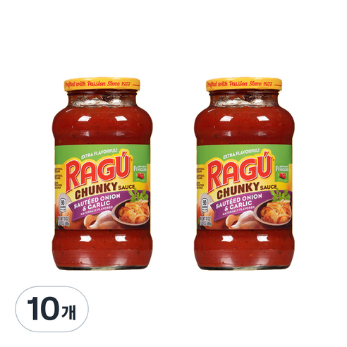 라구 어니언 앤 갈릭 청키 소스, 680g, 10개