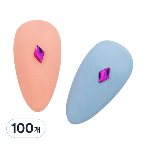 메이브라운 대용량 네일스톤 미니다이아 3 x 5 mm 50p, 퍼플, 100개