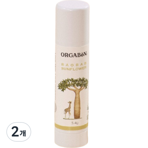 오가본 씨앗품은 촉촉 립밤, 2개, 5.4g