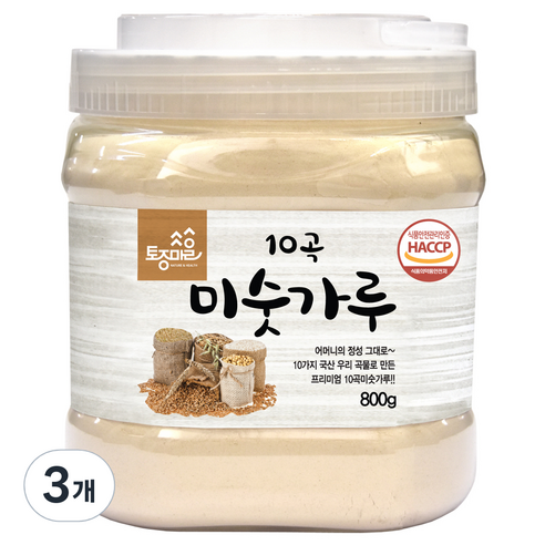 토종마을 10곡 미숫가루, 800g, 3개