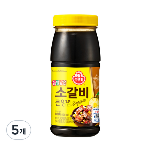 오뚜기 소갈비큰양념, 840g, 5개