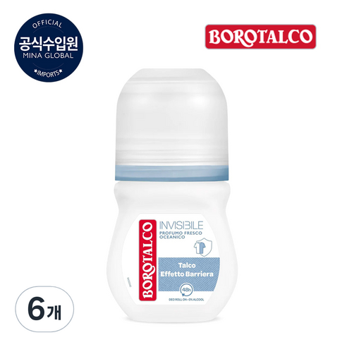 보로탈코 데오 롤온 인비저블 프레쉬, 50ml, 6개