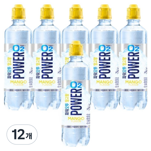파워오투 망고향, 12개, 500ml