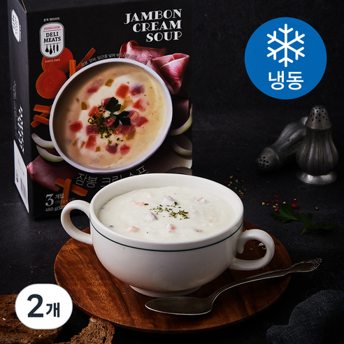 존쿡델리미트 잠봉 크림 스프 3팩 (냉동), 480g, 2개