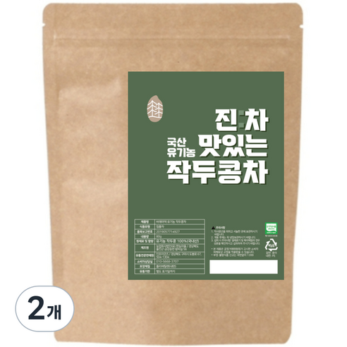진차 맛있는 국산 유기농 작두콩차, 80g, 1개입, 2개