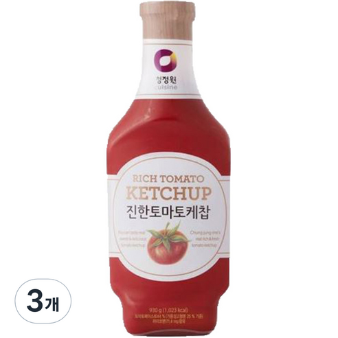 대상 청정원 진한 토마토케찹, 930g, 3개
