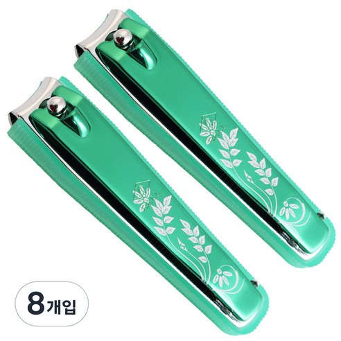 세븐스타 프리미엄손톱깎이 대형, 그린, 8개