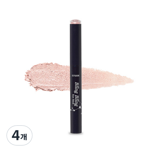 에뛰드하우스 블링블링 아이 스틱 섀도 1.4g, 15호 살구빛 백조별, 4개
