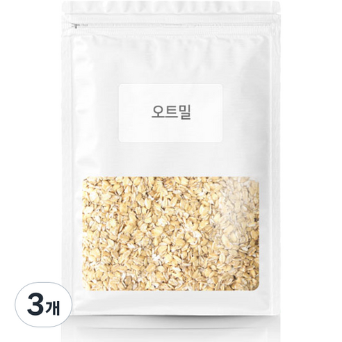 오트밀, 1kg, 3개