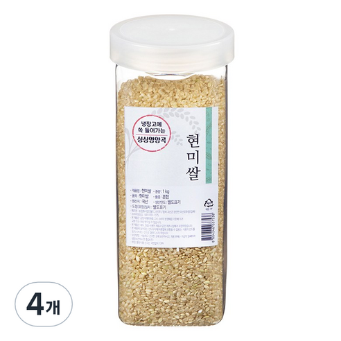 월그그린 싱싱영양통 현미, 1kg, 4개