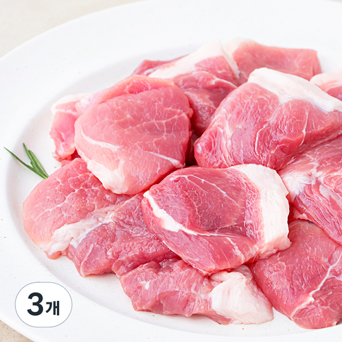 곰곰 한돈 앞다리살 찌개용 (냉장), 600g, 3개