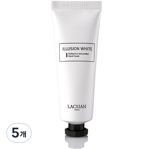 라끄시안 일루션 화이트 퍼퓸 핸드크림 화이트머스크, 100ml, 5개