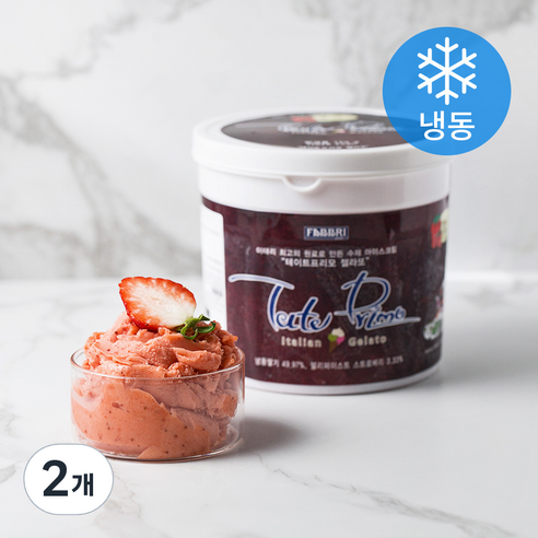 테이트 젤라또 스트로베리 (냉동), 750g, 2개