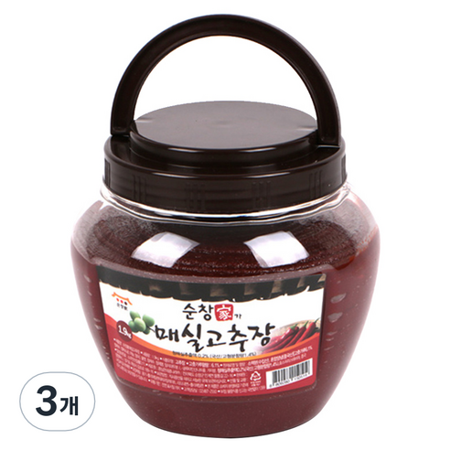 순창가 매실 고추장, 1.9kg, 3개