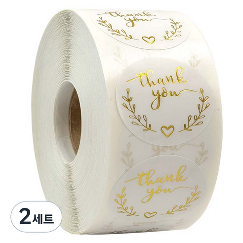 꼬까 다용도 스티커 2.5cm, 2세트, 03 금박