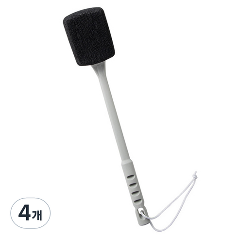 알로데 부드러운 자극 머드 바디 브러쉬 스퀘어, TYPE04 블랙, 4개, 1개입