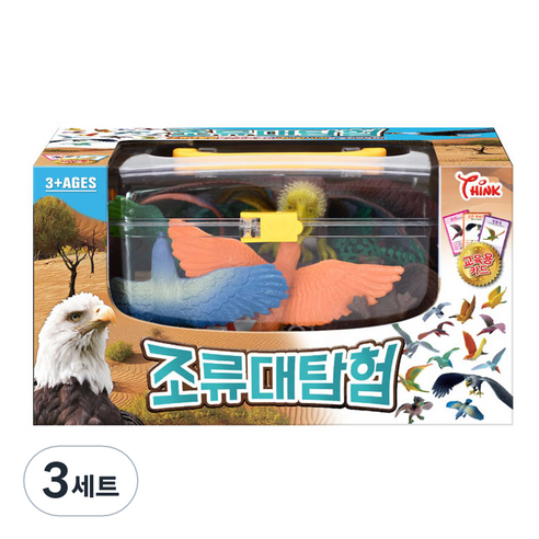 씽크 조류 대탐험 피규어 세트, 3세트
