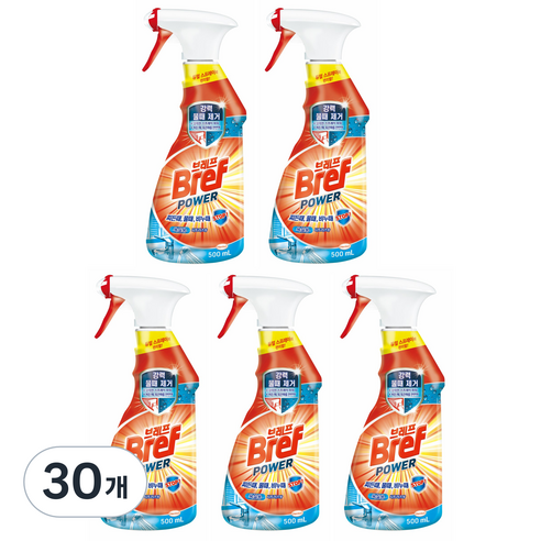 브레프 파워 욕실 세정제, 500ml, 30개