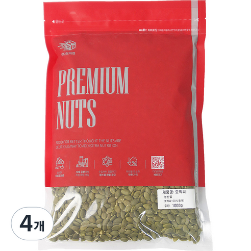다다모마켓 호박씨, 1kg, 4개