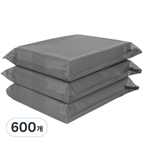 황제포장산업 HDPE 접착식 택배봉투 은먹색, 600개