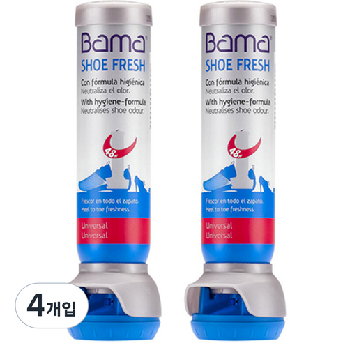 바마 프레쉬 신발 냄새제거 스프레이, 100ml, 4개