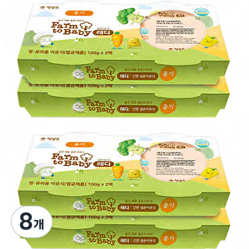 팜투베이비 실온이유식 레디 중기 G세트 7~8개월, 소고기시금치양송이죽, 100g, 16개
