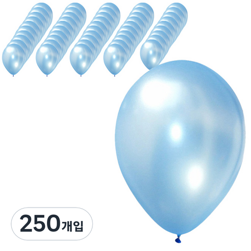 파티팡 라운드 풍선 30cm, 펄 아주르, 250개입