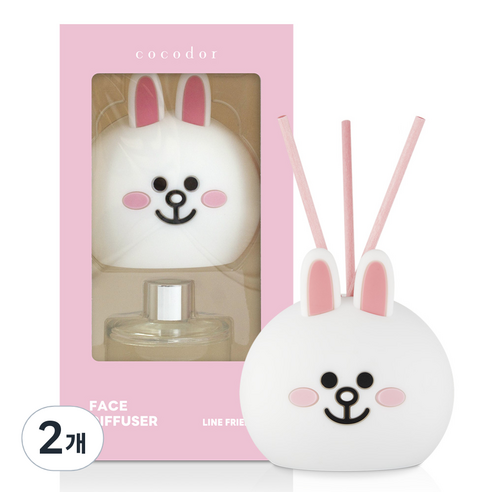 코코도르 라인프렌즈 페이스 디퓨저, 코니(플라워마켓), 50ml, 2개