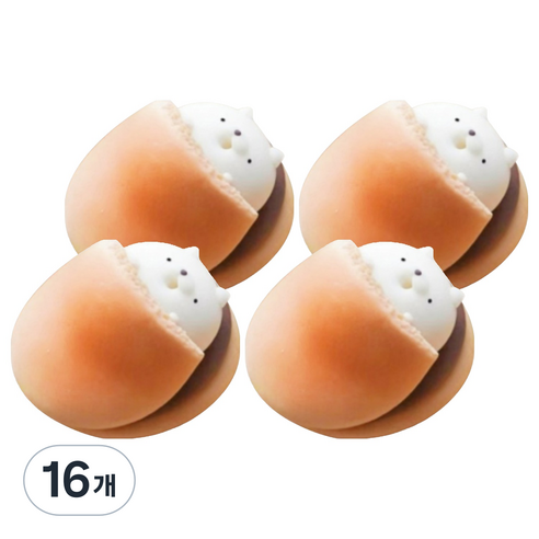 루시마켓 마카롱 디저트 DIY 재료 브라운 강아지 20mm, 16개