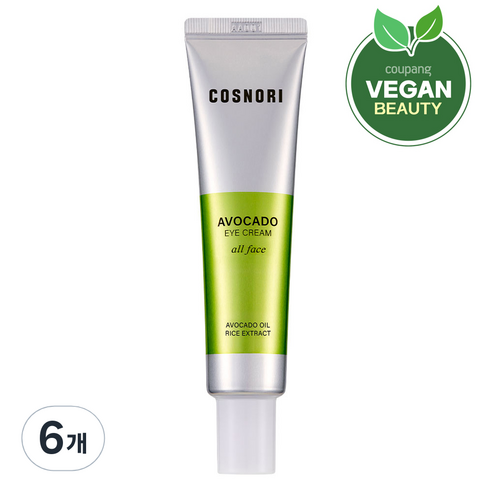 코스노리 아보카도 아이크림 올 페이스, 6개, 30ml