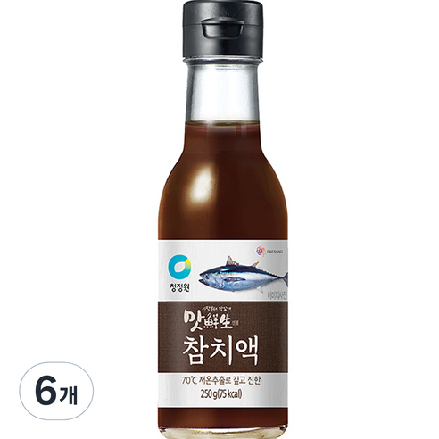 청정원 맛선생 참치액, 250ml, 6개