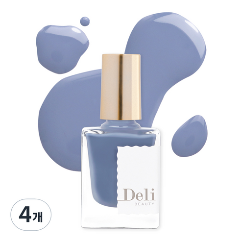 델리뷰티 딥시럽 루어인무드 네일컬러 10ml, MBL502 디뮤어 블루, 4개