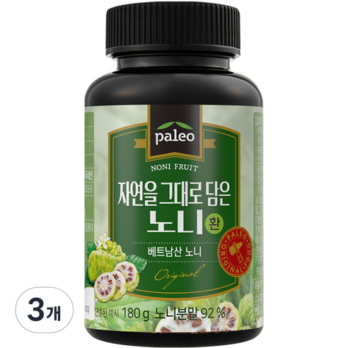 팔레오 자연을 그대로 담은 노니환, 3개, 180g