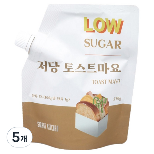 스마트키친 저당 토스트마요, 5개, 270g