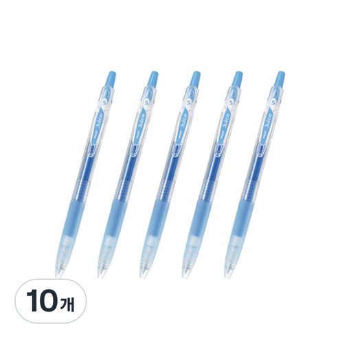 파이롯트 쥬스 젤잉크펜 0.38mm, 라이트블루, 10개
