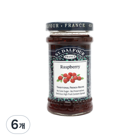 샹달프 라즈베리잼, 170g, 6개